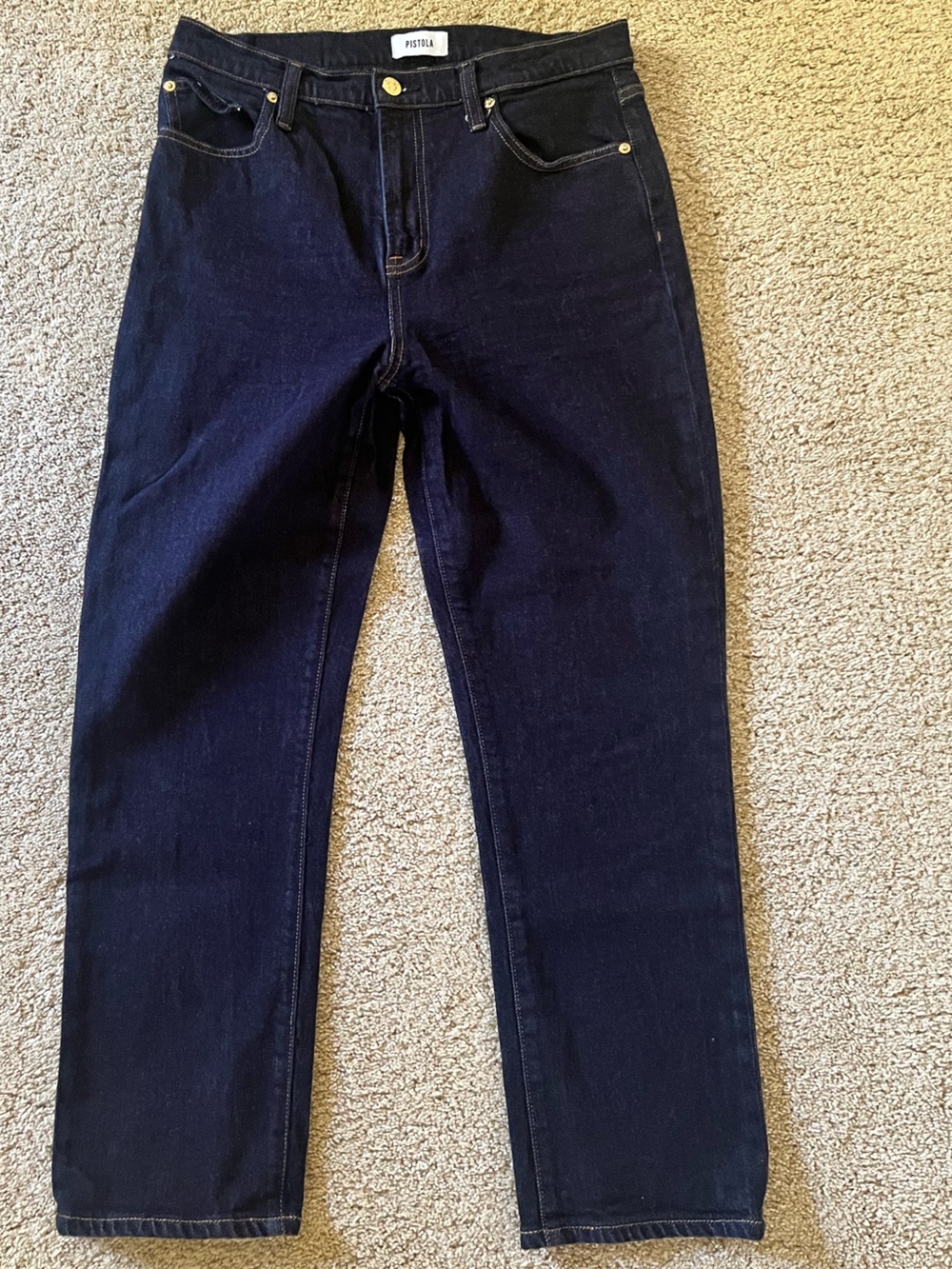 pistola Slim Straight Jeans in Navy Blue